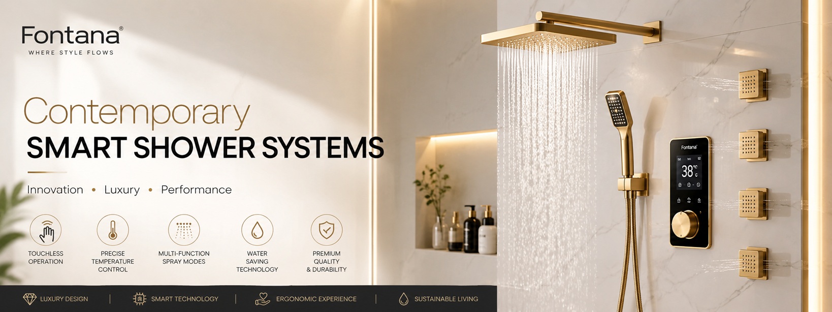 Contemporary Smart Shower Systems